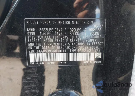 2018 Honda Fit Lx from USA, damaged, VIN 3HGGK5H46JM710114